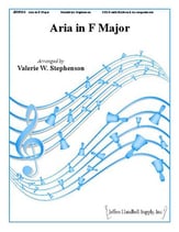 Aria in F Major Handbell sheet music cover